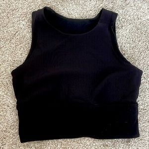 Size 8 double lined lululemon crop top sports bra